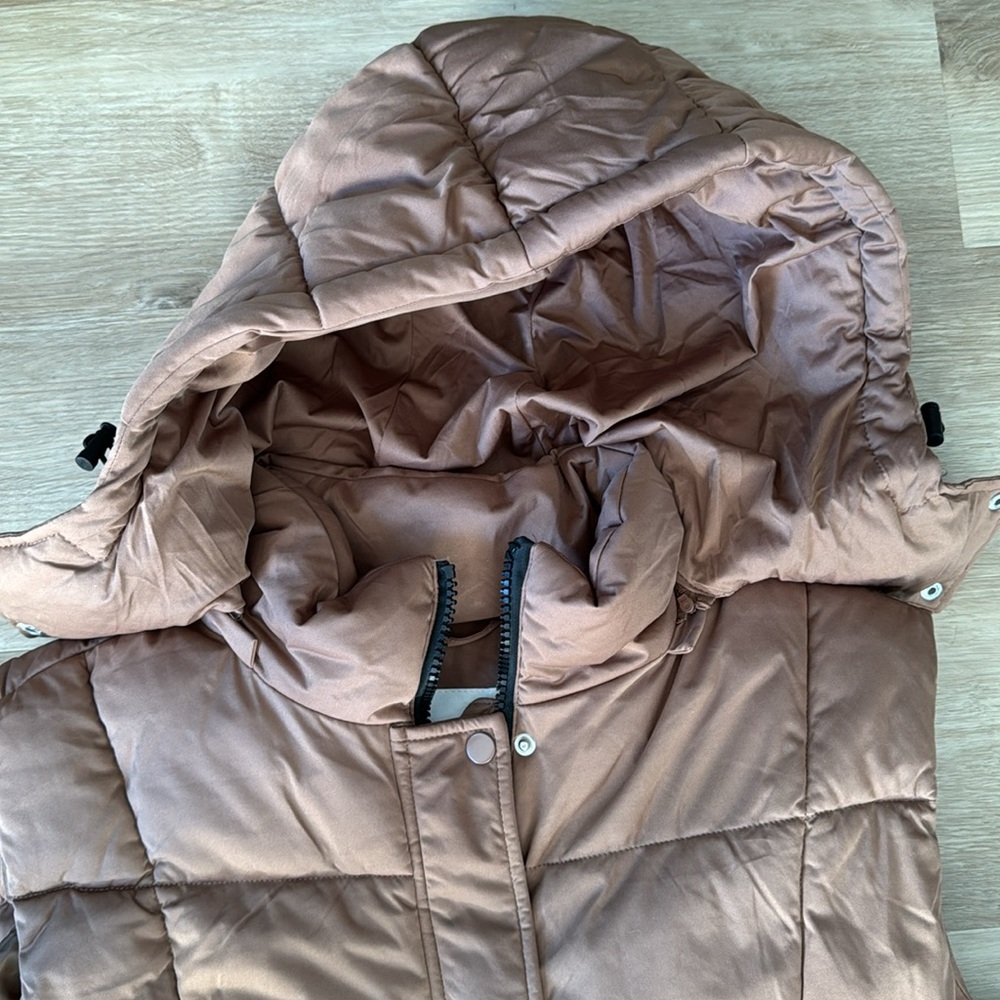 Avec Les Filles Women's Quilted Longline Puffer Vest Sz XL - Picture 5 of 14